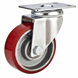 Swivel caster with Iron PU
