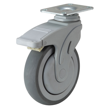locking medical caster and wheel