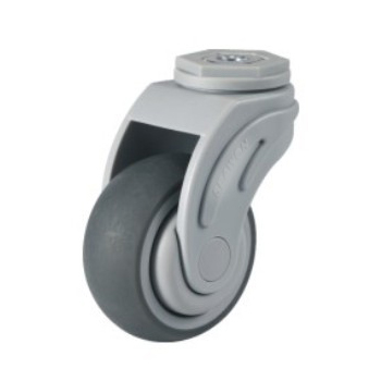 Nylon yoke castors with TPR wheel