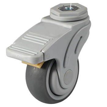 Bolt hole plastic casters wheels